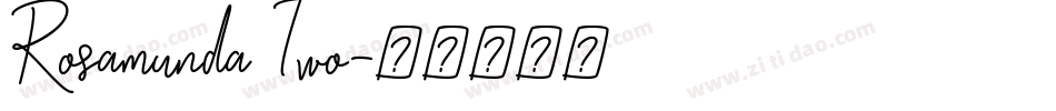 Rosamunda Two字体转换